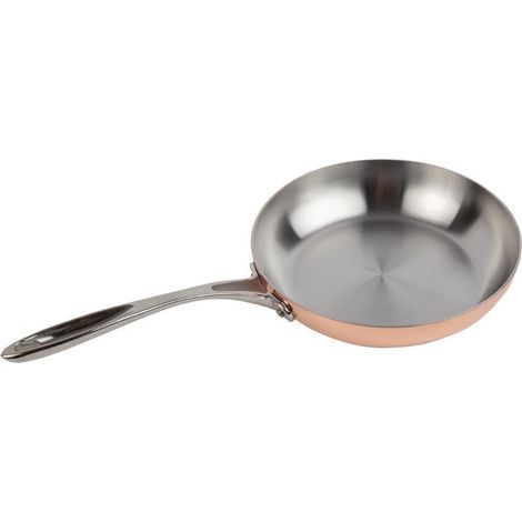 Poêle en Cuivre Triple Épaisseur Induction Ø 240 mm - Vogue (1/5)