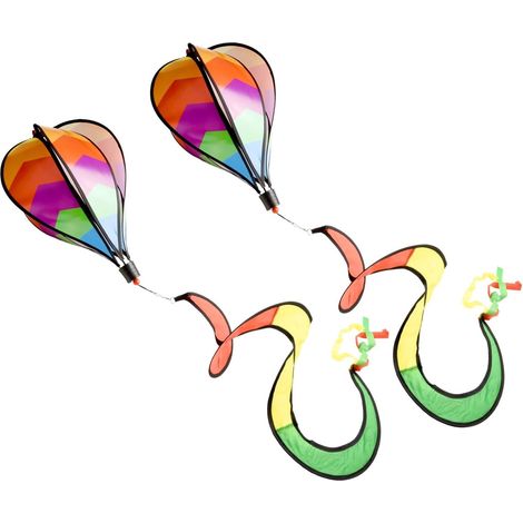 Juego de 2 hilanderos de viento con globos aerostáticos geométricos 3D giratorios para jardín, terraza y balcón (1/5)