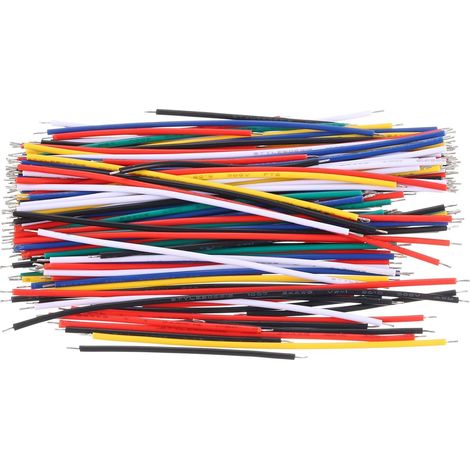 24 AWG Solid Core Wire Kit, 130pcs PVC Coated Pre Tinned Copper Electrical Cable Hookup Jumper Wires for Electronic Projects (1/5)