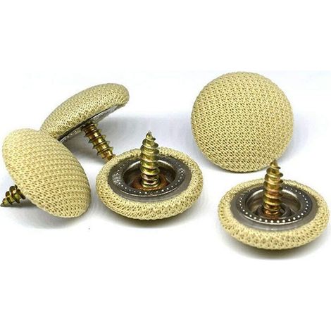 Lot de 60 Rivets Universels de Réparation de Toit de Voiture pour Fixer la Garniture de Toit Affaissée, Rivets à Pression en Tissu avec Revêtement Antirouille, Mélanges de Couleurs Claires (1/5)