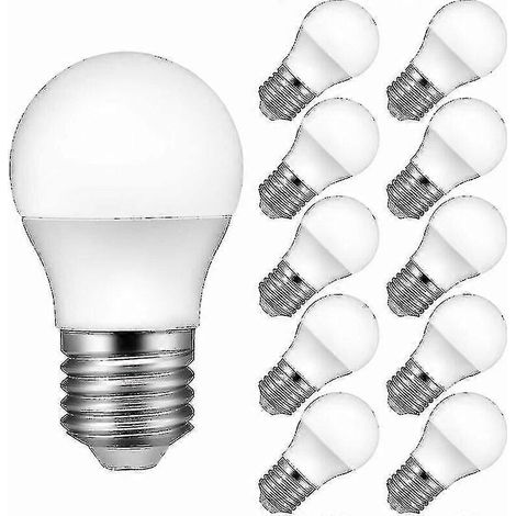 Ampoule LED E27, blanc froid 6500K, équivalent 30W, 300 lm, lot de 10 (1/5)