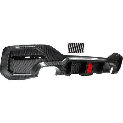 Diffuseur arrière, haute qualité ABS, installation facile, compatible avec BMW, Aspect carbone