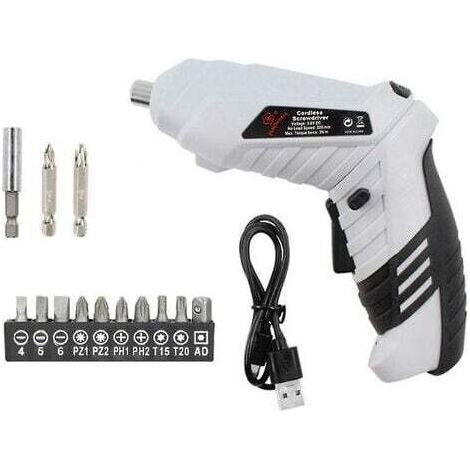 16pcs Electric Screwdriver Drill Kit Lithium Ion Rechargeable Screwdriver (1/2)