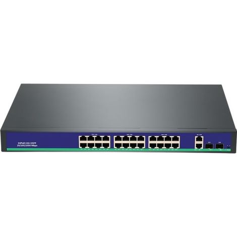 SYS Switch PoE VLAN 24 porte 10/100/1000 Mbps Max Distanza 100m telecamera IP - G2422GB