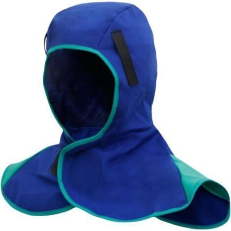 Capuche de Soudure pour Masques de Soudage Casque Soudeur (Doublure interne coton, Coutures et fils en fibres synthétiques, Fermeture Velcro) (1/4)