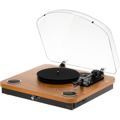 PLATINE VINYLE EN BOIS BLUETOOTH ADLER AD1914E (1/5)