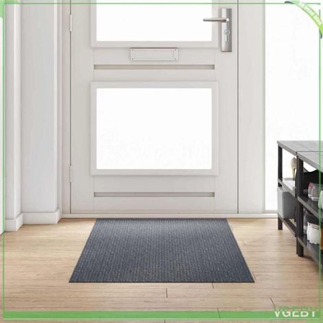 Tapis couloir - FAFEISY - 42011416 - 80 x 200 cm - Gris - Tissu anti-tache, dos antidérapant (1/5)