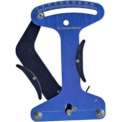 Tensiomètre de rayons de vélooutil de mesure et de réglage pour la réparation des roues de vélo de routeavec spécificationsétrier bleu (1/5)