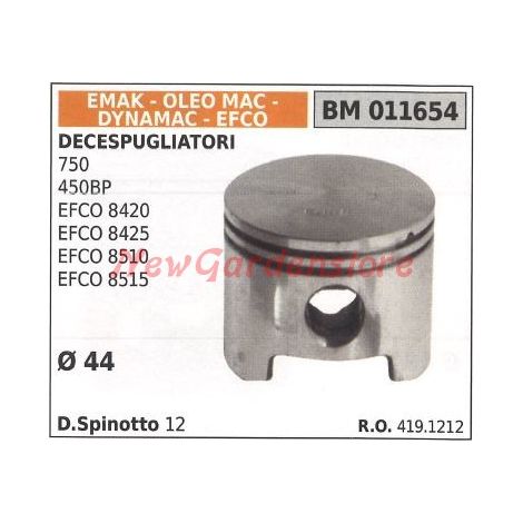 Pistone decespugliatore OLEOMAC 750 450BP EFCO 8420 8425 Ø 44mm 4191212 011654