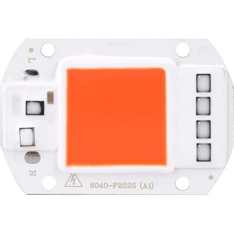 Fdit LED COB Lampe Lumière AC 220 V Lumière Source pour DIY LED Spotlight Floodlight Lampe Économie D'énergie 50W(orange)