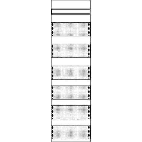 1MM2 Panneau Médias 6 Rangées 2CPX037488R9999 ABB D737488 (1/2)