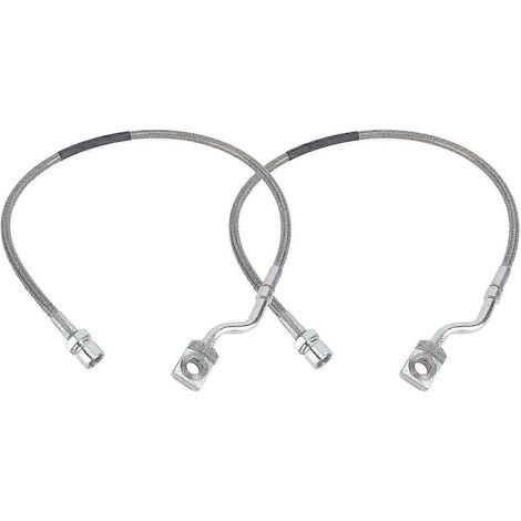 Deux conduites de frein avant compatibles avec les modèles 1500, 2500 et 3500 HD, dotées de flexibles tressés en métal pour des performances de freinage améliorées. (1/5)
