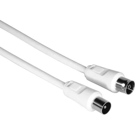 Câble d'Antenne TV - HAMA - 3m - 75 Ohm - Double blindage 75db - Coaxial