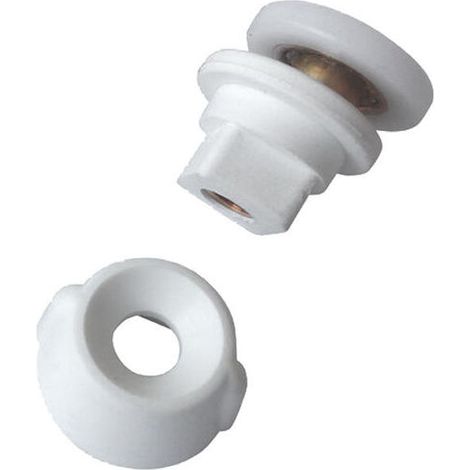 Ricambio ruota carrucola con vite per box doccia Flexa Jacuzzi 223500071 (1/2)