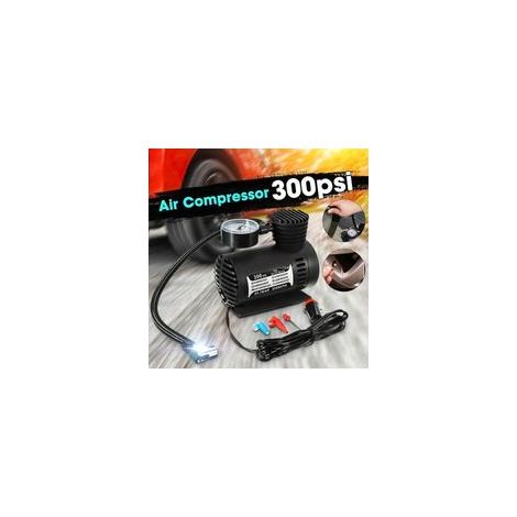 12V 300PSI voiture universelle mini pompe de gonflage électrique gonfleur d'air de pneu portable pompe de compresseur automatique pour voiture moto basket-ball vélo balle gonfleur de p