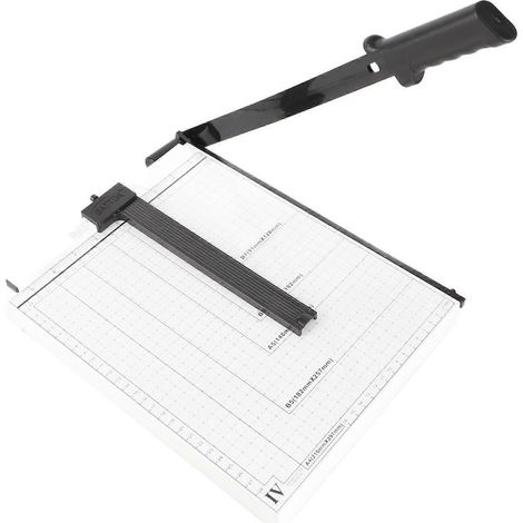 Manueller Papierschneider aus Stahl, Tischgerät für A4- und A3-Fotos, Papierschneidemaschine für Schule und Büro (Facto)
