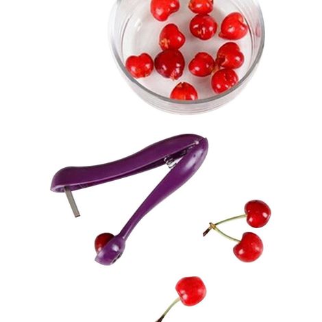 Pitter Cerise - En PP et Acier - Pour Cerises Olives Dates - Utilisation Monoculaire - 13 x 8 cm - 1 Pièce (1/5)