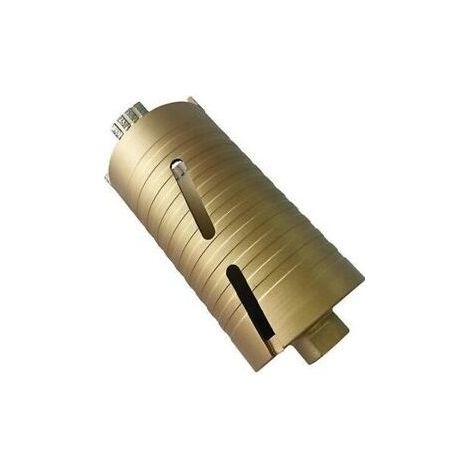Hu-Firma 8011779402362 Fresa Carotatrice Diamantata 5 Settori Diametro 100 mm per Calcestruzzo Pietra Minerale colore Nero