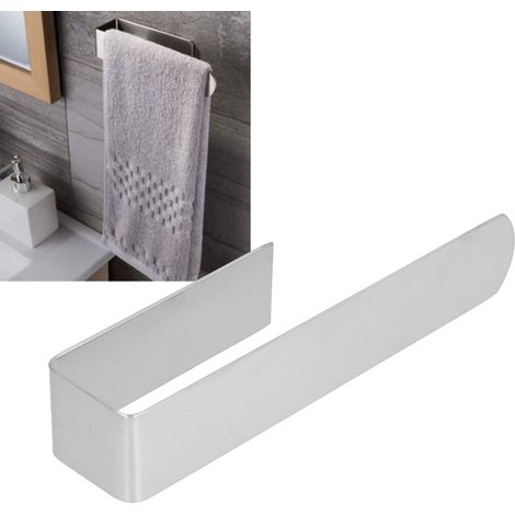 Handtuchhalter aus Edelstahl, kein Bohren erforderlich, Badezimmerablage, WC-Zubehör, Handtuchstange (1/5)