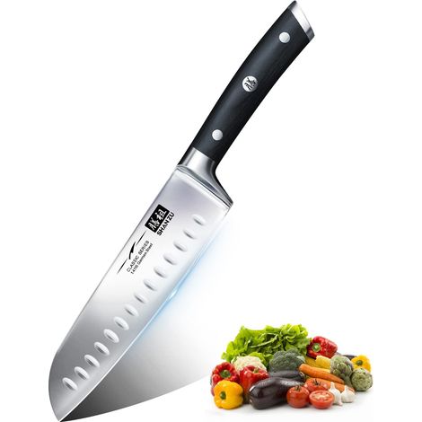 SHAN ZU Coltelli da Chef Santoku German Acciaio Inox Coltelli da Cucina - Classic Series (1/5)