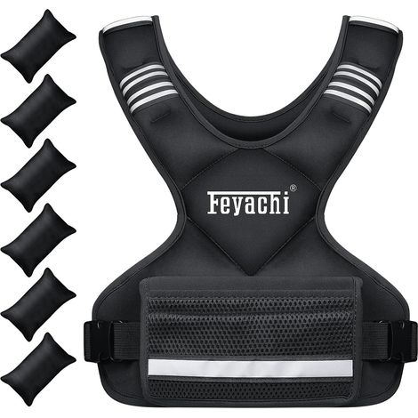 Gilet Lesté Réglable 3-5kg Gilet de Poids (1/5)