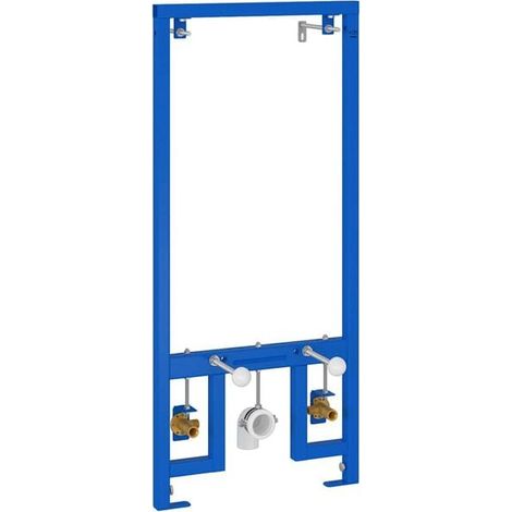 Support mural de salle de bain, bleu, 50 x 3 x 112 cm