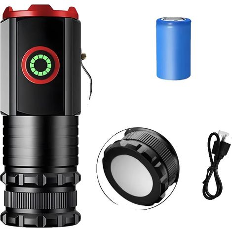 Torcia elettrica, potente LED, design impermeabile, C (1/2)