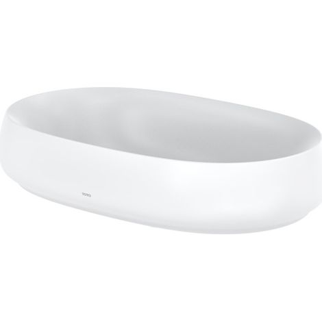 TOTO CE Lavabo sobre encimera, sin agujero para grifo, con