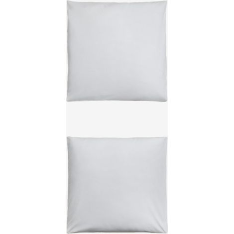 SKLUM Set mit 2 Kissenbezügen aus Lesia-Baumwollperkal mit einer Fadenzahl von 180 Weiss                             50 x 100 cm     