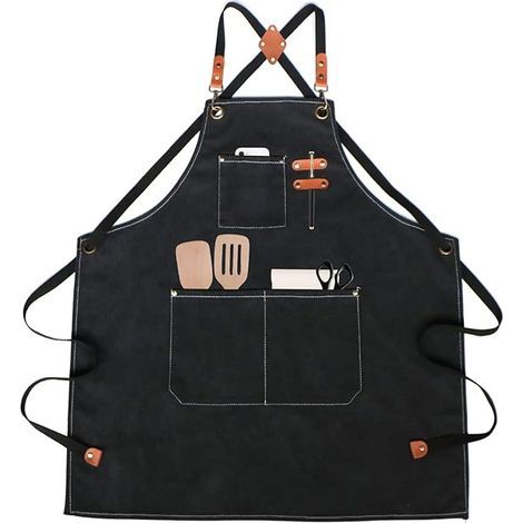 Tablier de Cuisine,Tablier de Travail,Tablier Barbecue,pour Barbecue, Restaurant, Jardin, Barbecue, Café (1/5)