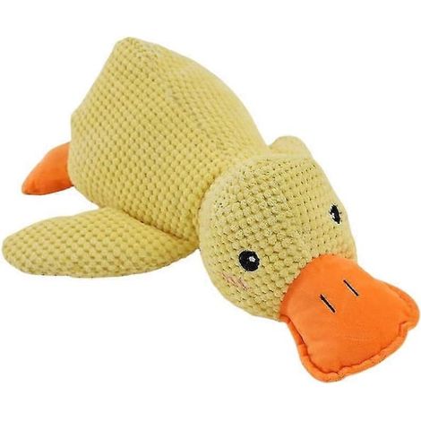 Canard apaisant Mellow Dog - Jouet pour chien durable et couineur jaune (1/5)