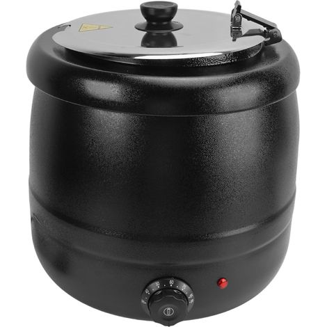 Eosnow Bouilloire à soupe 10l, 400W, avec revêtement amovible en acier inoxydable, isolation thermique, pour aliments, prise ue, 220V (1/5)