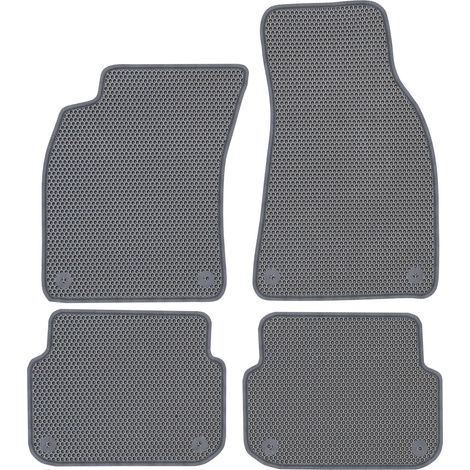 Tapis de sol spécifiques pour Audi A6 C6 (2004-2006) - EVA Gris nid d'abeille (1/5)