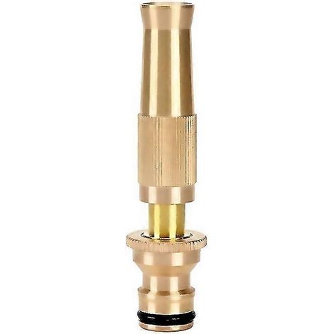 For High Pressure Hose Nozzle Heavy Duty Brass Water Hose Nozzles For Garden Hoses Adjustable Functi (1/5)