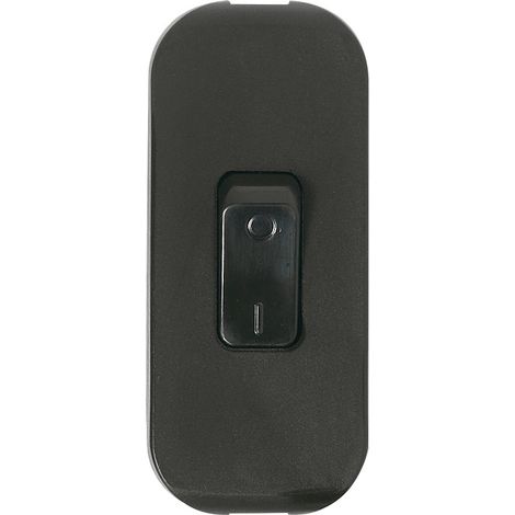 Legrand – Interrupteur à bascule bipolaire pour lampe – Couleur noire – Système de serre-câbles à vis pour installation sécurisée