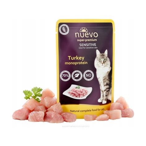 Nuevo Super Premium Mono Sachet Aliment humide pour chat Dinde 85g