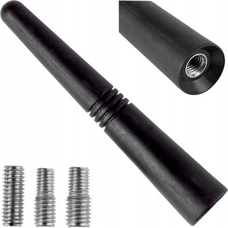 UNIVERSAL AUTO-PEITSCHEN-MASTENANTENNE KURZ 9CM ADAPTER