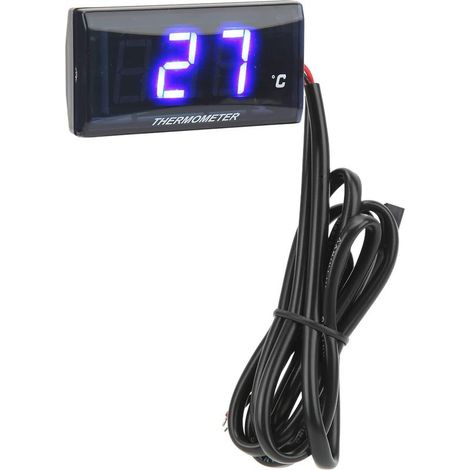 Compteur de Température D'eau pour Moto, Jauge de Température Numérique LED 2 Pouces 52 Mm, Conception Fine Universelle pour la Plupart des Motos 12 V avec écran LCD, Matériau (1/5)