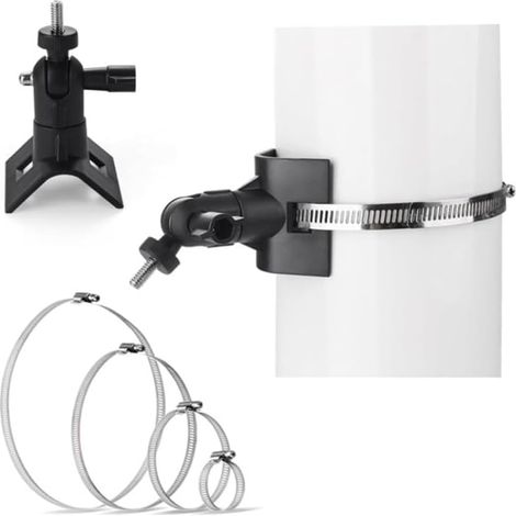 (2pcs)Support de caméra en anneau - Support de mât pour Stick Up Cam, Spotlight Cam Pro Plus - Robuste - Pour caméra de surveillance annulaire - Idéal pour un montage en intérieur et en extérieur