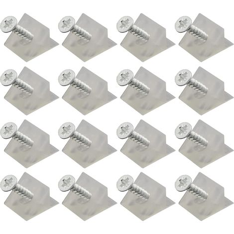 150 Pièces Renfort Tiroir Équerre,Réparateur de Fond de Tiroir Connecteur avec Vis,Cales de Réparation,Stabilisateurs de Tiroir,Cale Plastique D'Angle pour Réparer Affaissement Étagère Meuble (1/5)