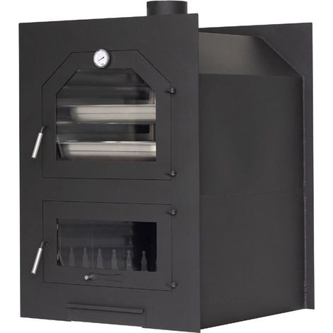 Horno de leña insertable modelo E 13.9 Kw  Horno de leña interior y exterior  horno pizza leña  Horno de leña prefabricado (1/5)