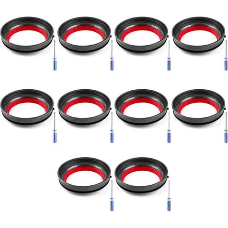 Lot de 10 bagues d'étanchéité fixes de rechange pour couvercle de bac à poussière d'aspirateur V10/SV12 (1/5)