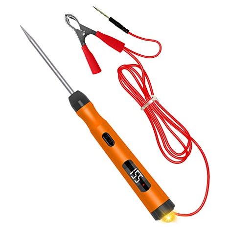 Automobile 6V 12V 24V Testeur Electrique Stylo de Tension avec écran LCD, Test Polarité,Lampe,Testeur Fusible Voiture - (1/5)
