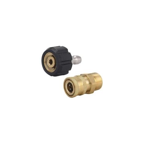 Hochdruckreiniger-Adapterset mit Schnellanschluss M22 14 mm auf 1/4 Zoll bis 350 bar - Crezuo