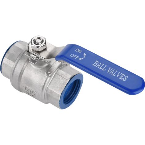 Vanne à bille femelle à passage intégral en deux parties en acier inoxydable 304, filetage NPT 3/4", 1000WOG (1/5)