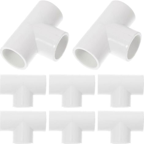 PVC-Raccords für kompatible Wasserleitungen, 20 Stück, kompatible T-Winkel-Raccords mit Schläuchen (1/5)
