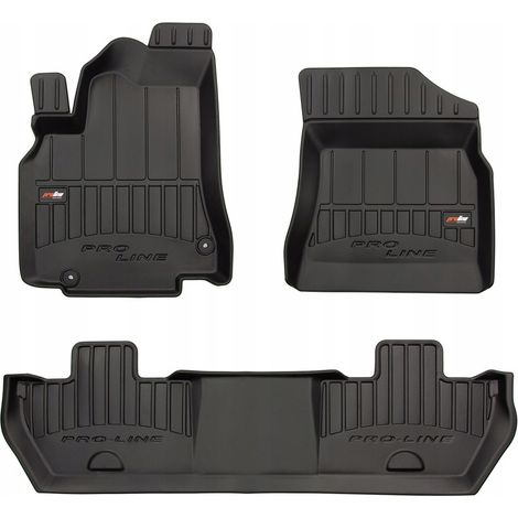 Tapis de sol et de porte en caoutchouc Citroën Berlingo 2 2008-2018 3D TROUGH (1/5)