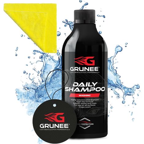Champú diario GRUNEE 0,5L + champú para lavado de coche GRATIS (1/2)