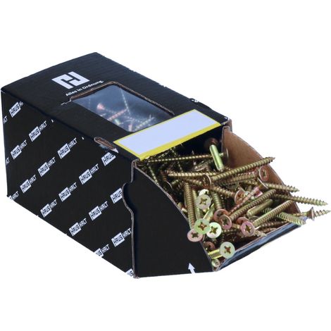 HausHalt Tornillo universal para madera 3,0 x 35 mm PZ1 - 1000 piezas (2x 000051371128)