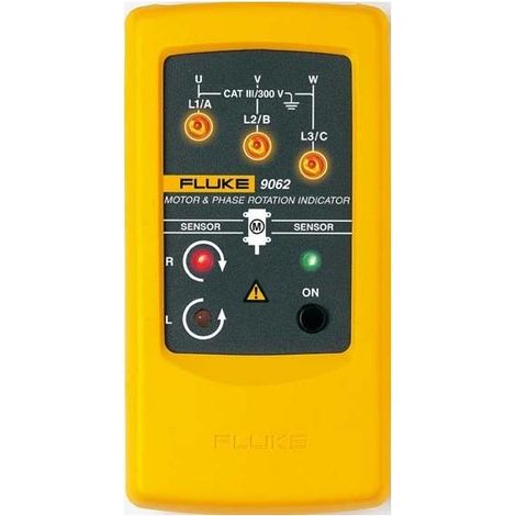 Fluke Drehrichtungstester für elektrische Motoren schwarz gelb
